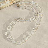 Clear Focus – White Quartz Pillar Necklace