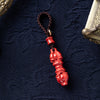 Cinnabar Vajra Pestle Good Luck Feng Shui Pendant