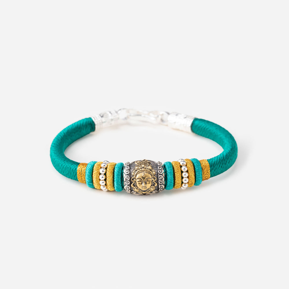 Green Tara Karma Meditation Feng Shui Vajra Knot Bracelet