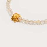 Bright Abundance – Citrine & Lotus Bracelet
