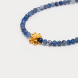 Clarity in Expression – Blue Aventurine & Lotus Bracelet