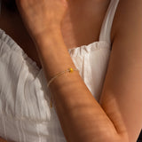 Bright Abundance – Citrine & Lotus Bracelet