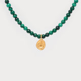 Inner Radiance – Malachite & Lotus Necklace