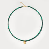 Inner Radiance – Malachite & Lotus Necklace