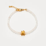 Mystic Bloom – Moonstone & Lotus Bracelet