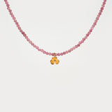 Inner Bloom – Pink Tourmaline & Gesang Flower Necklace