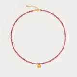 Inner Bloom – Pink Tourmaline & Gesang Flower Necklace