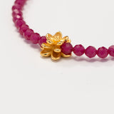 Inner Flame – Ruby & Lotus Bracelet