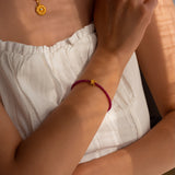 Inner Flame – Ruby & Lotus Bracelet