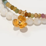 Charming Purity – Tourmaline & Mother-of-Pearl Bracelet