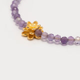 Wisdom’s Embrace – Amethyst & Lotus Bracelet